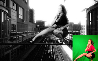 Before and After Green Screen Katie Cummings